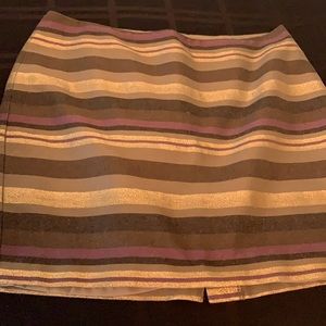 Banana Republic gold and brown skirt